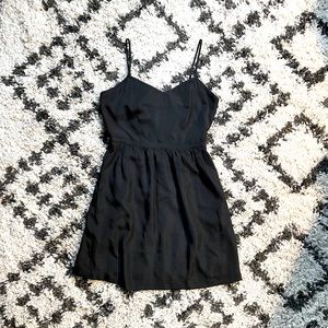 J Crew Factory Cami Dress, Black, Size 4. EUC. Pockets! 43785 Adorable LBD.
